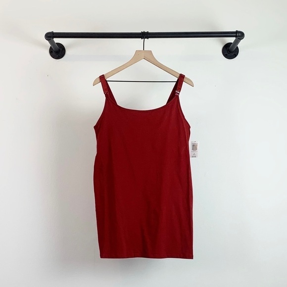 NWT Torrid Plus Size Maternity Nursing Clip Down Nursing Tank Top In Merlot Red - Picture 4 of 7